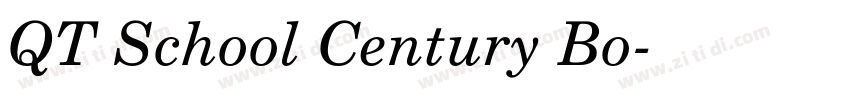QT School Century Bo字体转换